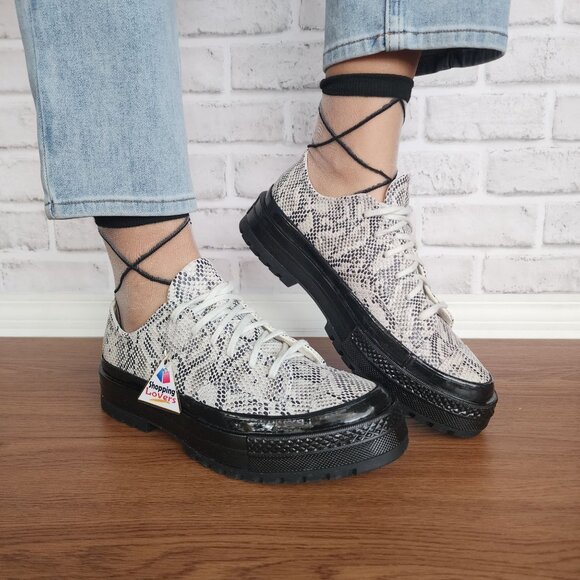 ⭐Converse Chuck 70 National Suede Snake Print Platform 6.5 Womens Shoes A15045C⭐ - Picture 1 of 15